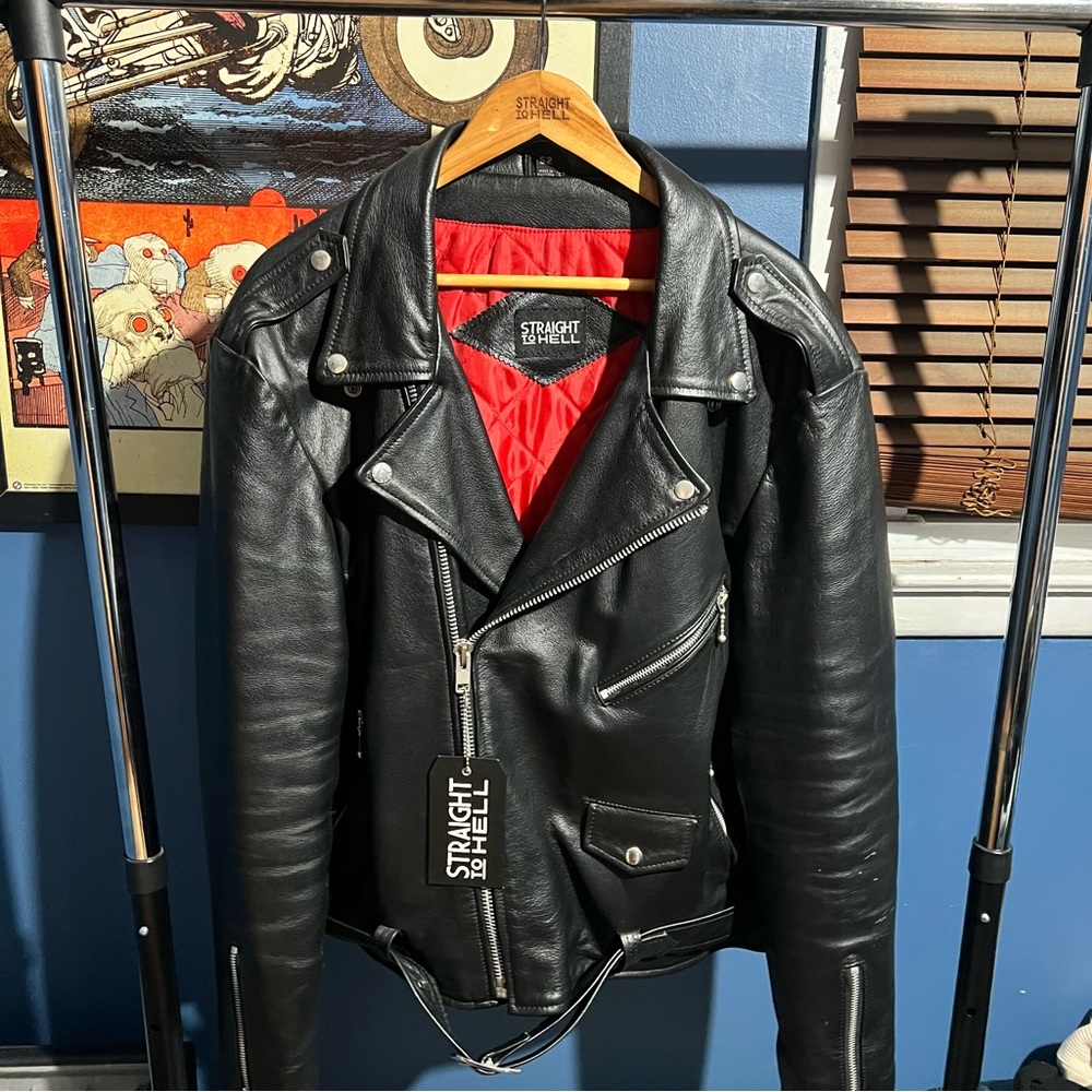 Men’s Genuine Black Leather Jacket